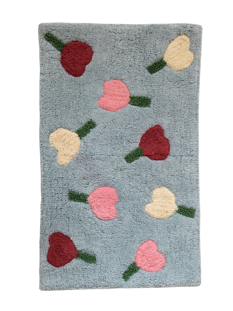 Forget Me Not Bath Mat - Sky