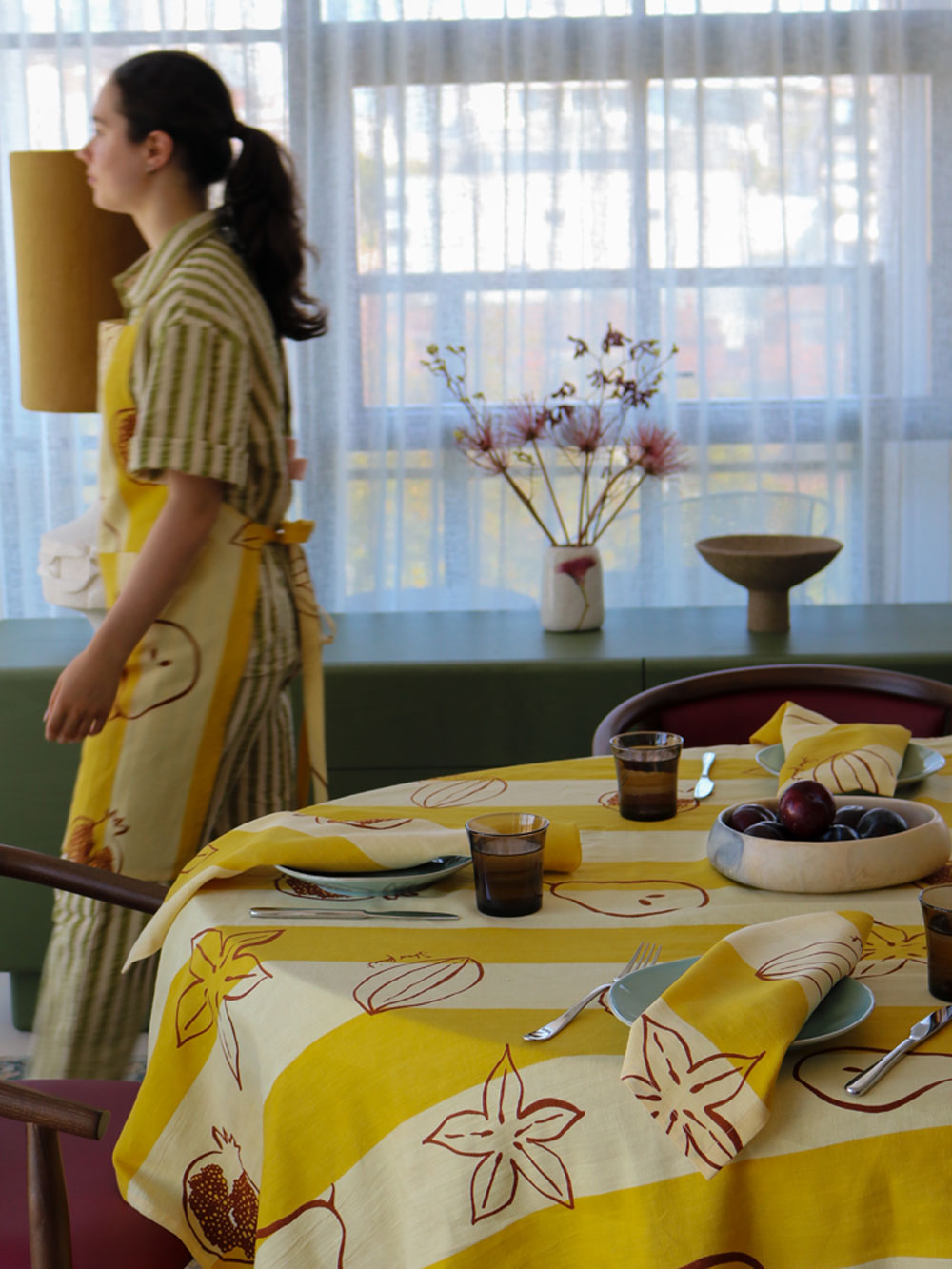 Winter Fruit Apron  by Mosey Me