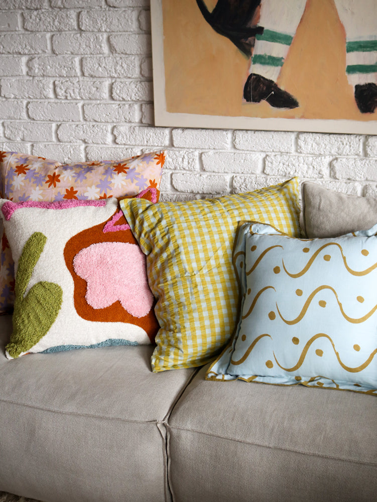 Whitewash Cushion  by Mosey Me