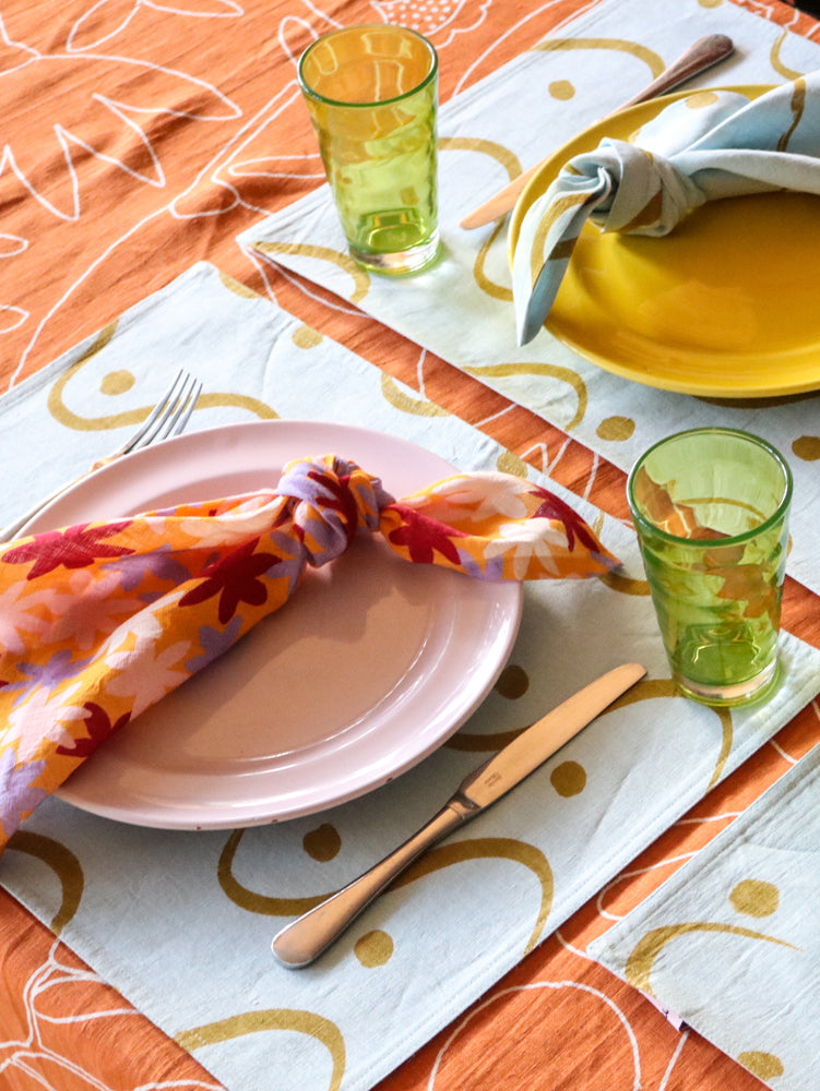 Whitewash Placemat Set  by Mosey Me