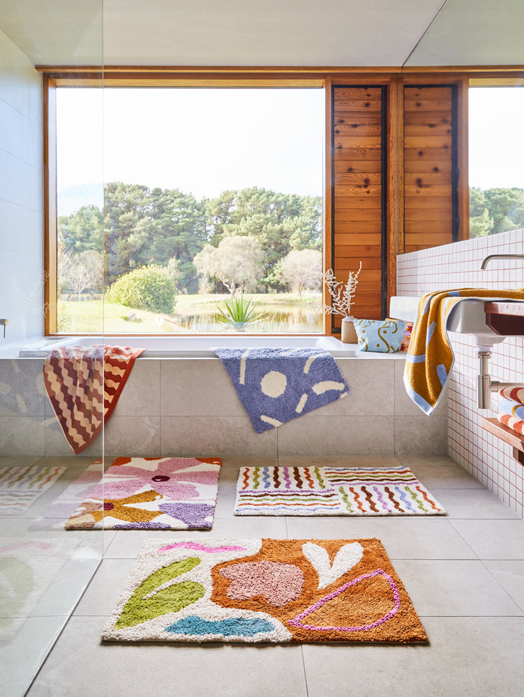 Summer Bath Mat  by Mosey Me