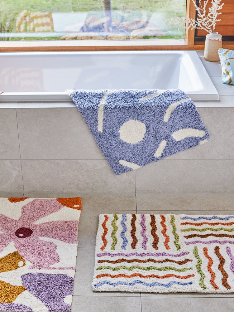 Shapes Bath Mat  by Mosey Me