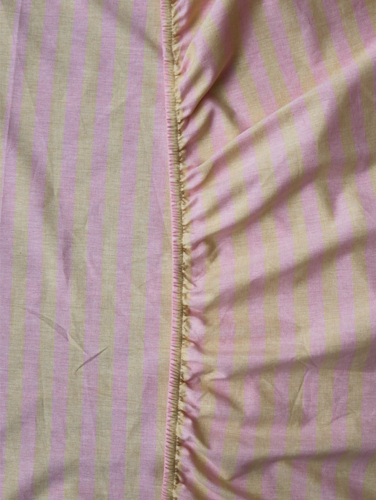 Woven Stripe Fitted Sheet  by Mosey Me