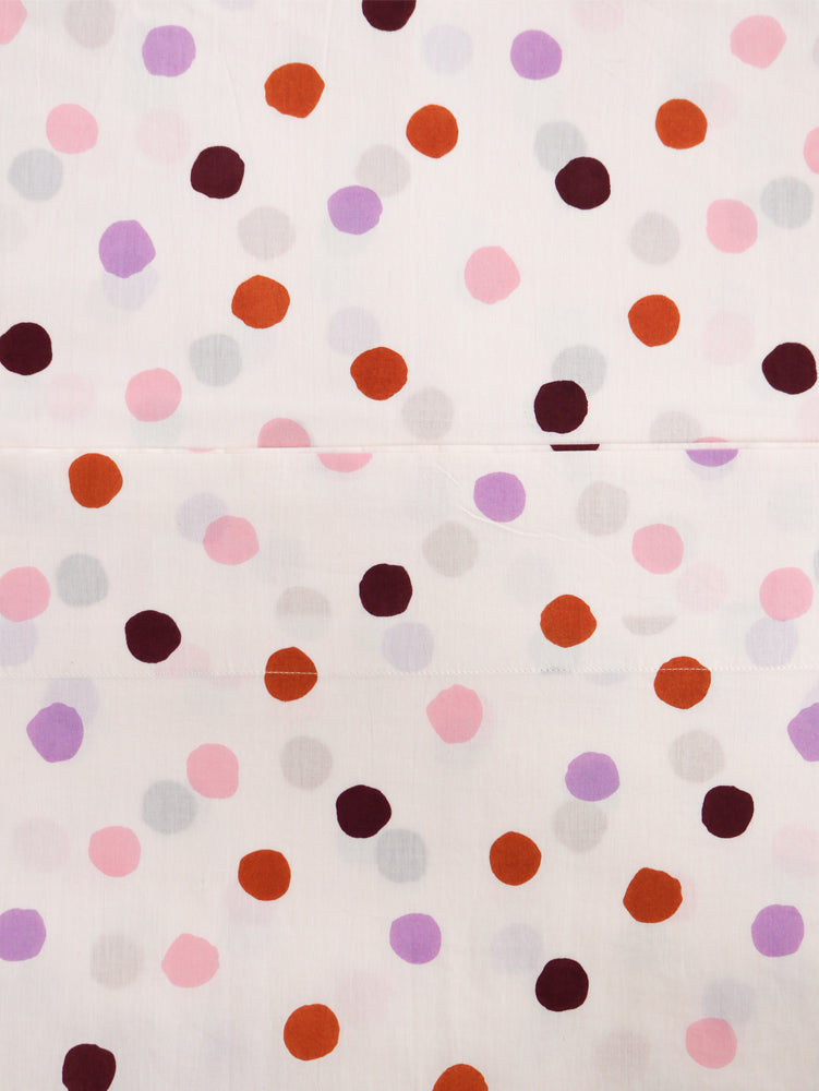 Dot Flat Sheet - Berry  by Mosey Me