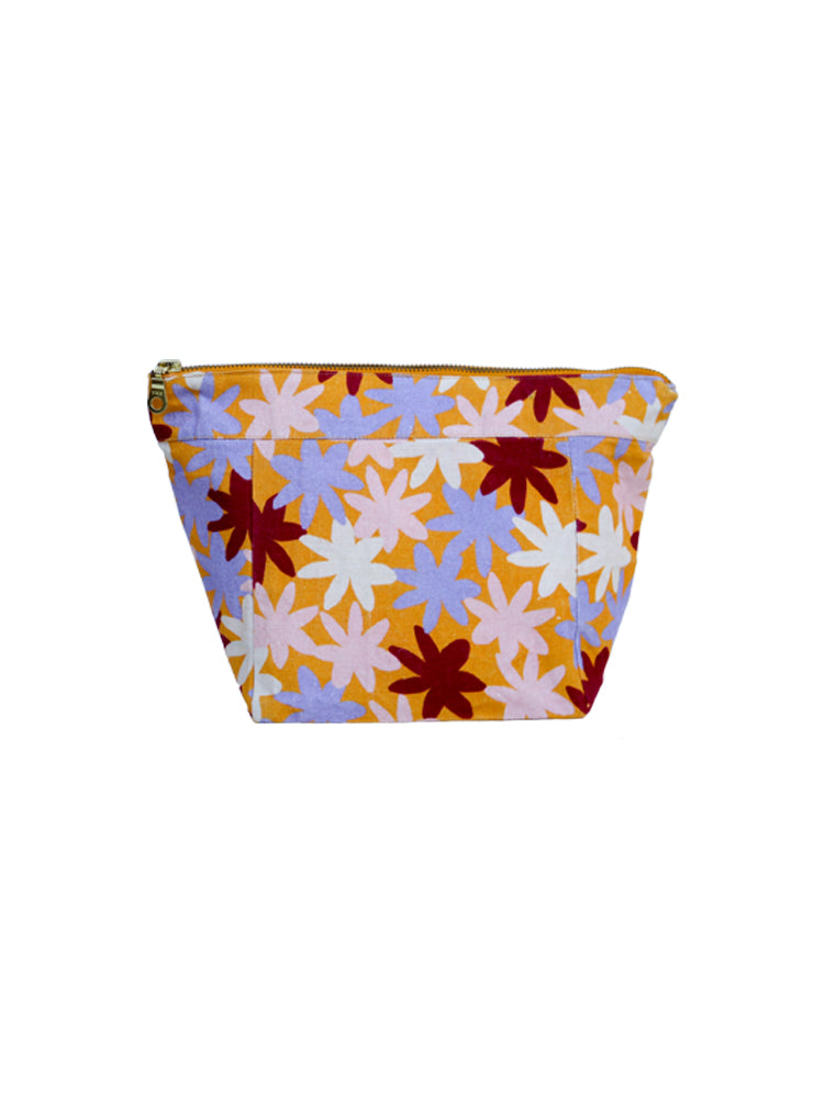 Crimson Floral Cosmetic Case  by Mosey Me