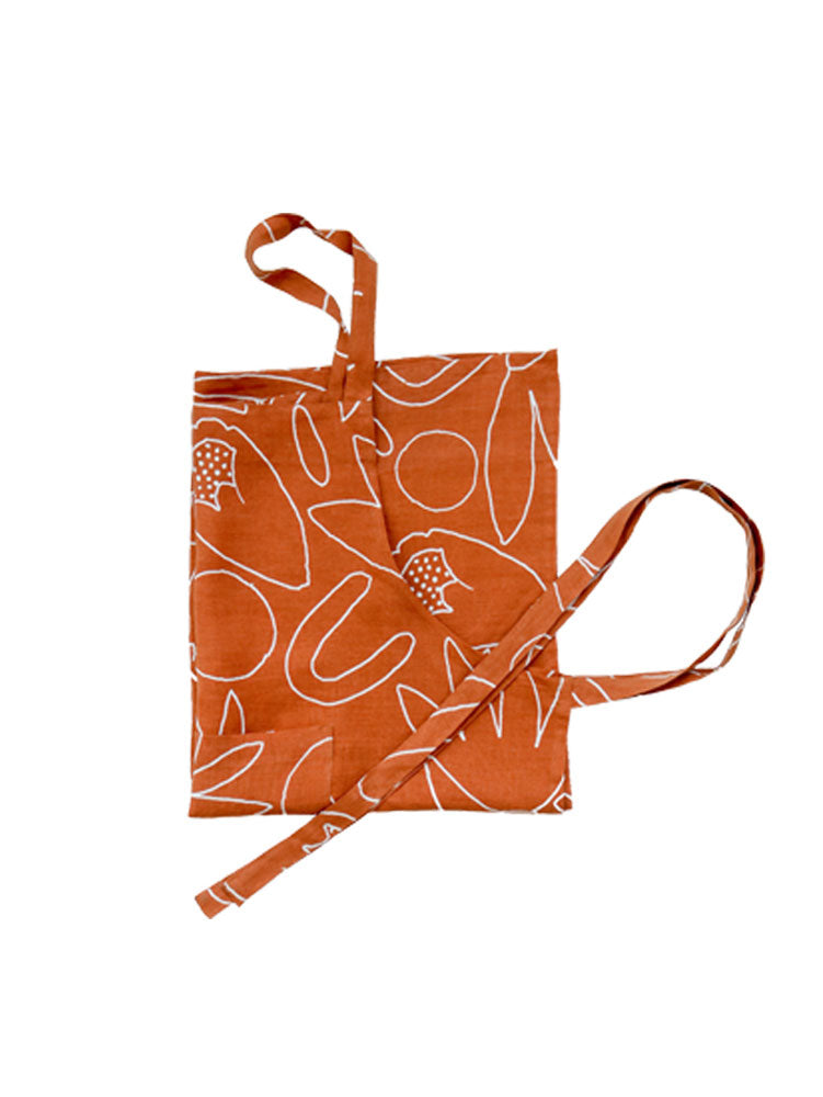 Outline Floral Apron  by Mosey Me