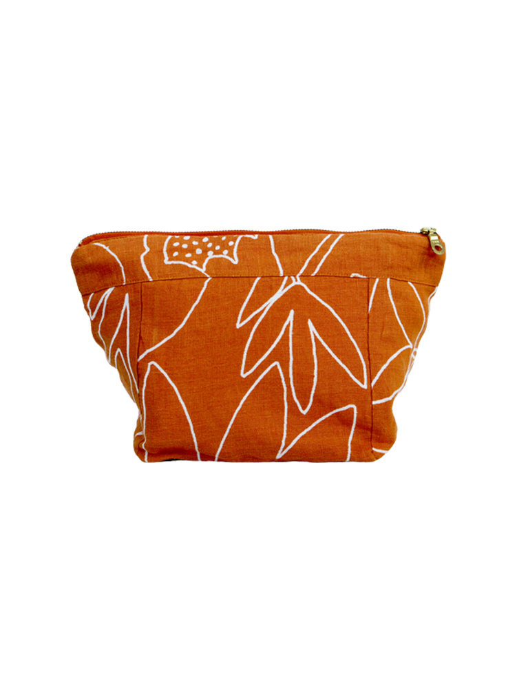 Outline Floral Cosmetic Case  by Mosey Me