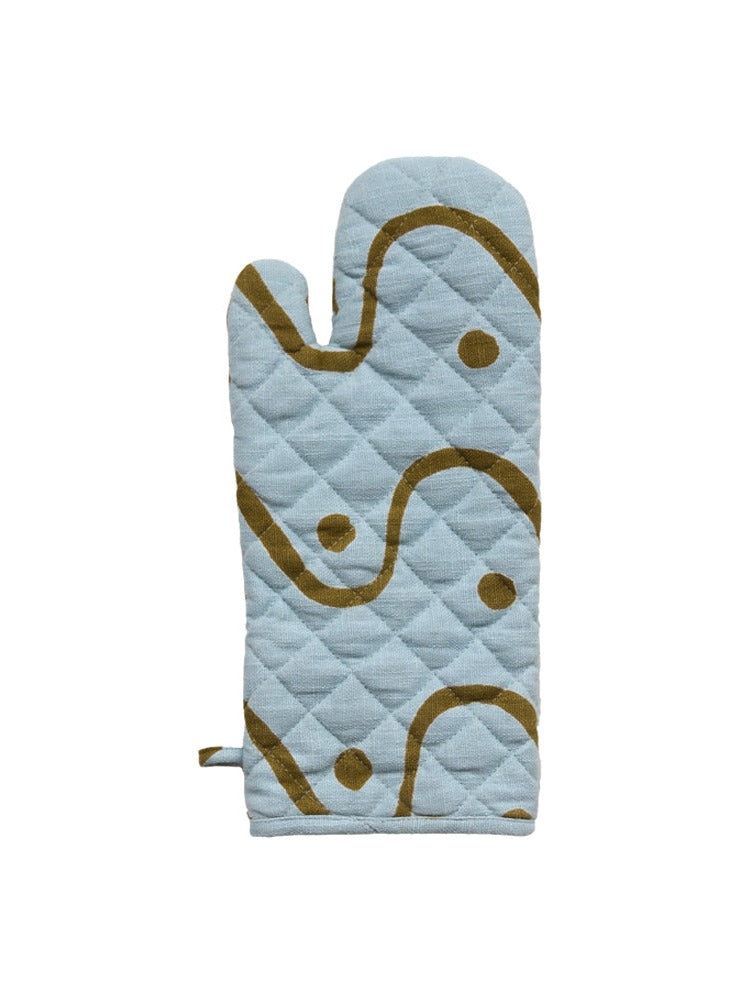 Whitewash Oven Mitt  by Mosey Me