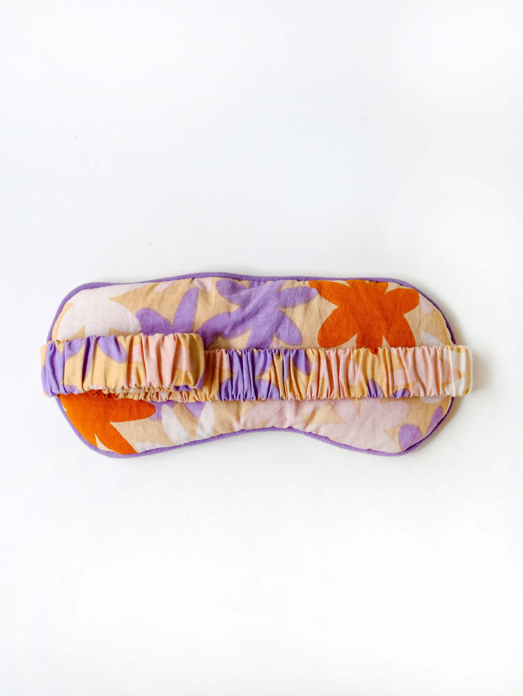 Lilac Floral Eye Mask  by Mosey Me