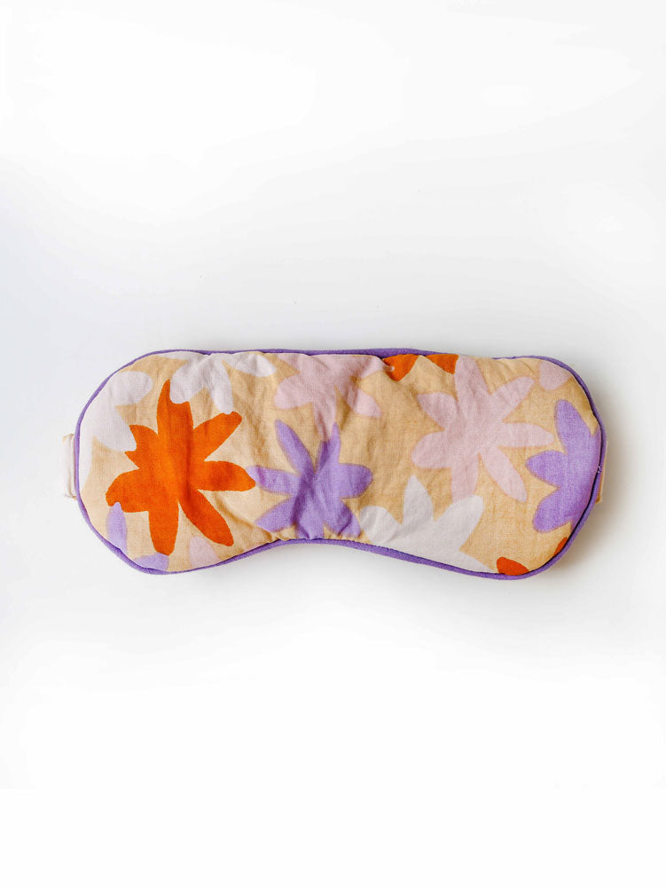 Lilac Floral Eye Mask  by Mosey Me
