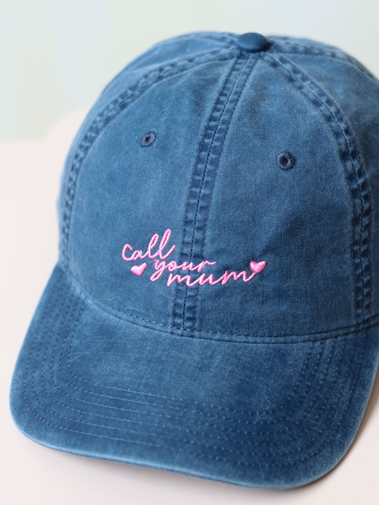 Call Your Mum Cap - Faded Midnight  by Mosey Me