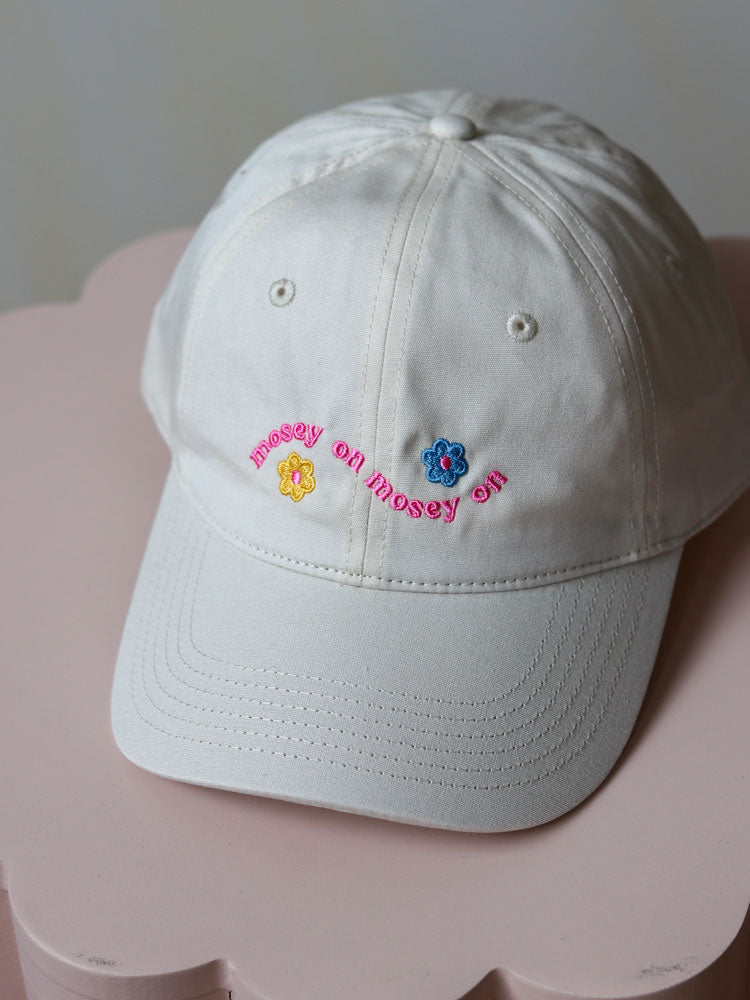 Mosey On Cap - Ecru  by Mosey Me