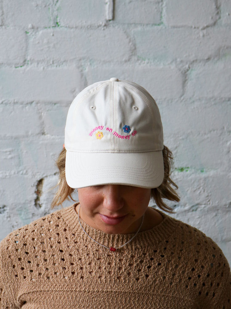 Mosey On Cap - Ecru