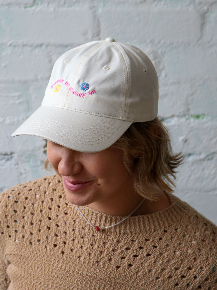 Mosey On Cap - Ecru