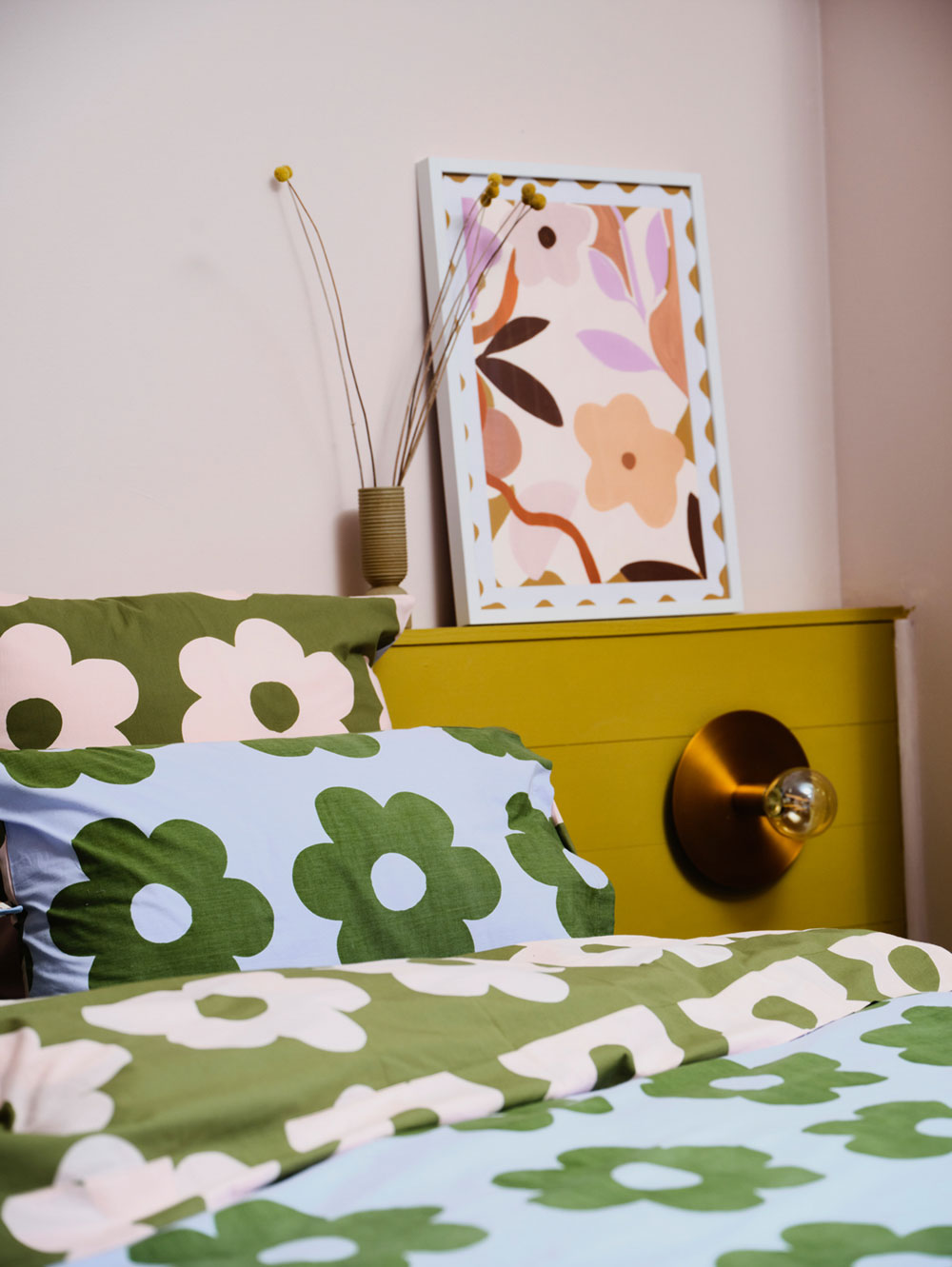Flowerbed Flat Sheet  by Mosey Me