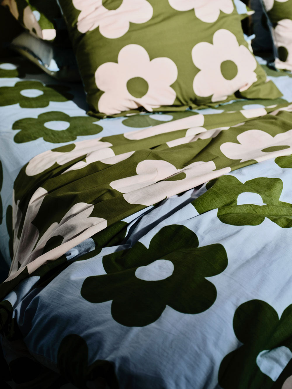 Flowerbed Flat Sheet  by Mosey Me