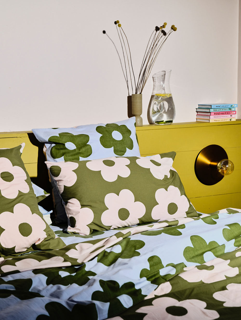 Flowerbed Standard Pillowcase Set  by Mosey Me