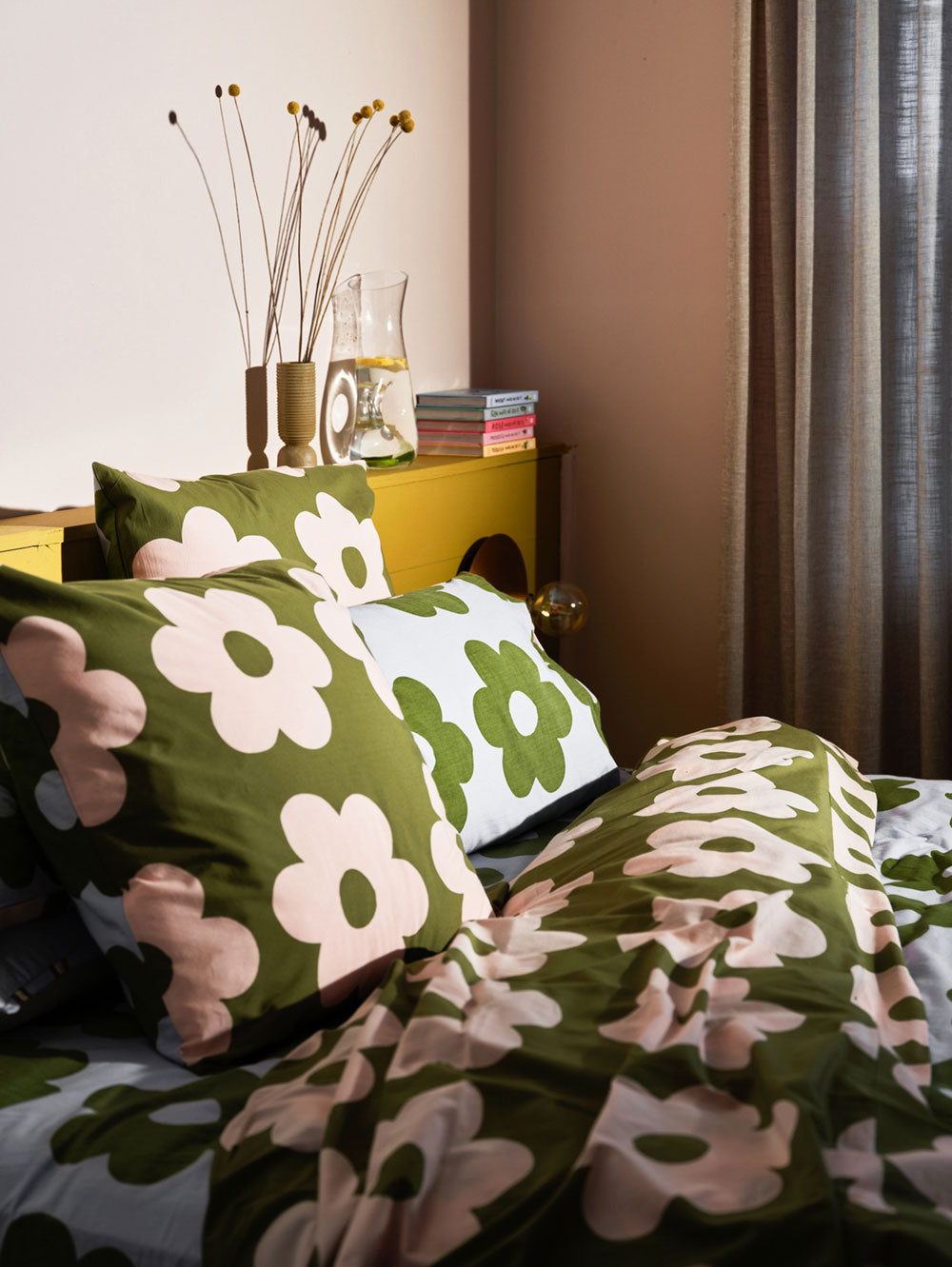 Flowerbed Euro Pillowcase Set  by Mosey Me