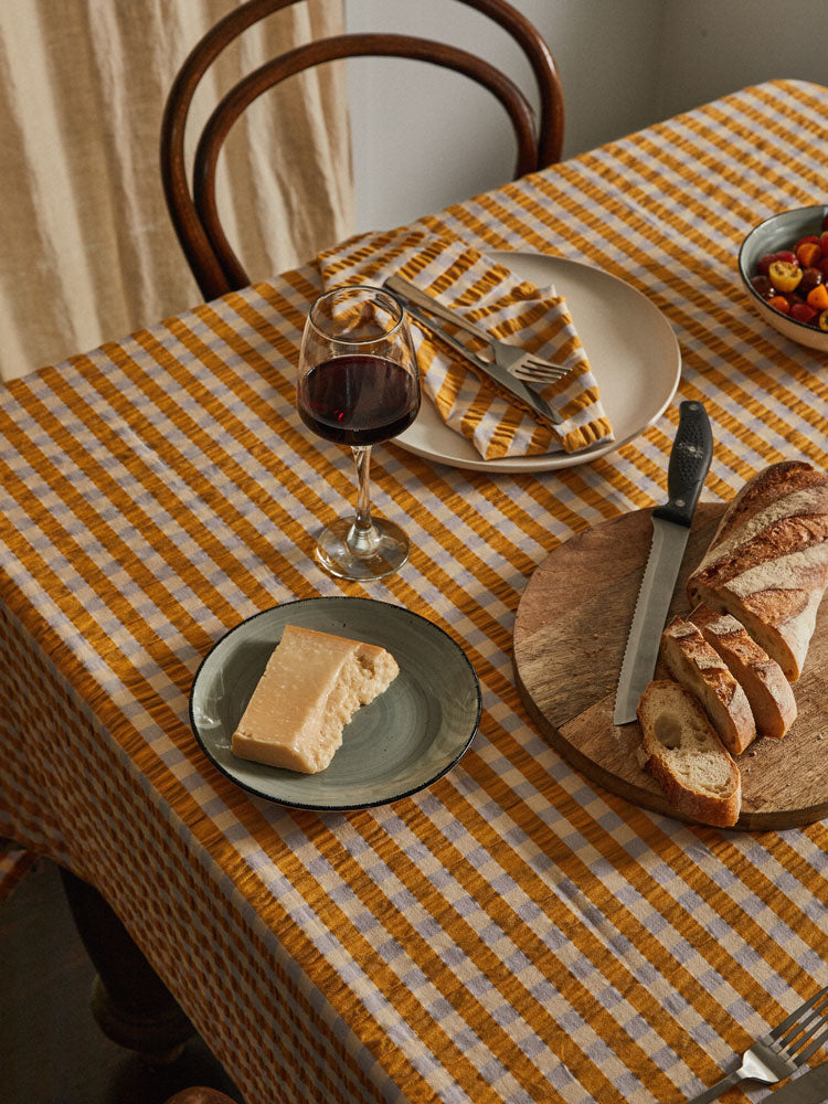 Seersucker Tablecloth  by Mosey Me
