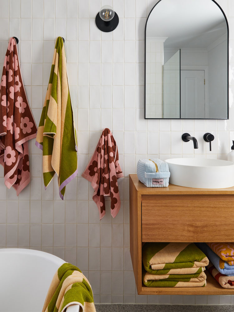 Winter Flowerbed Hand Towel  by Mosey Me