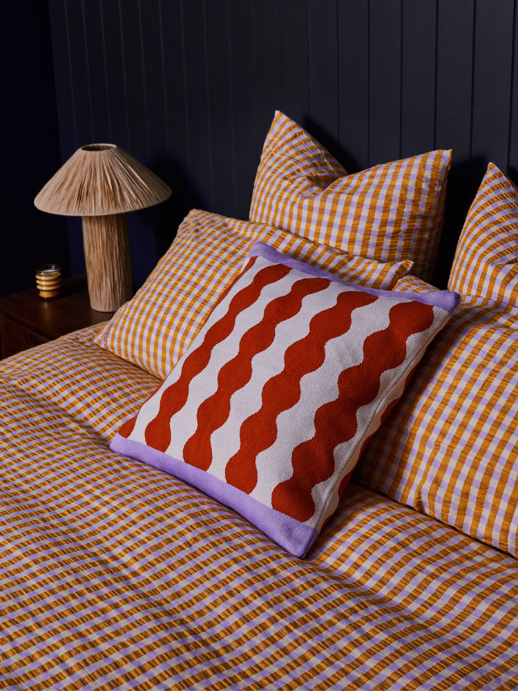 Totem Knitted Cushion  by Mosey Me