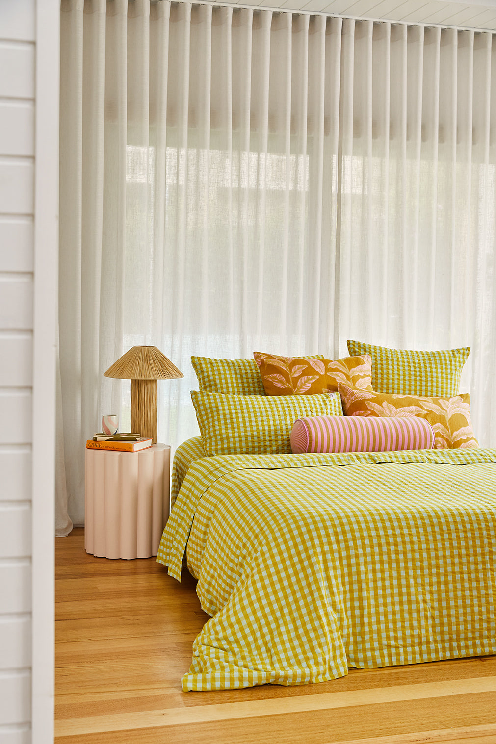 Citrus Seersucker Quilt Cover