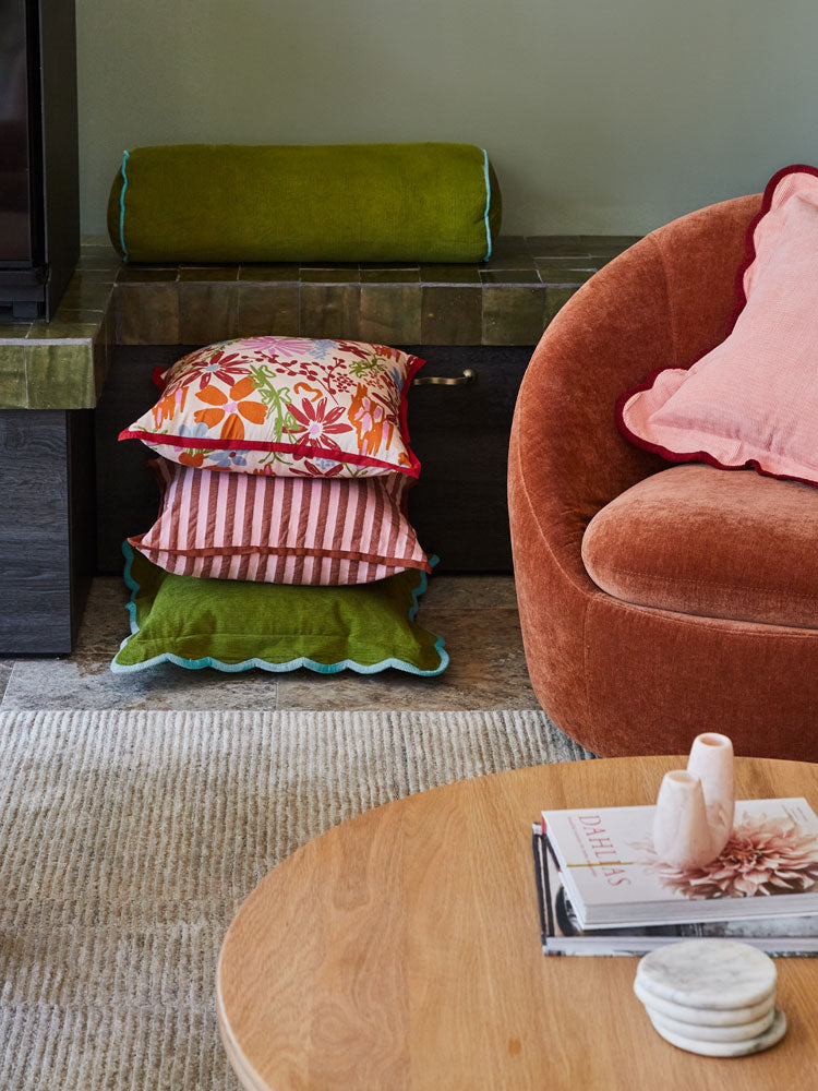 Corduroy Bolster - Pistachio  by Mosey Me