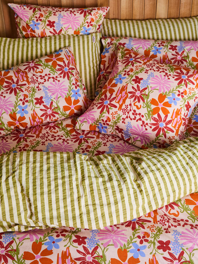 Winter Garden Euro Pillowcase Set  by Mosey Me