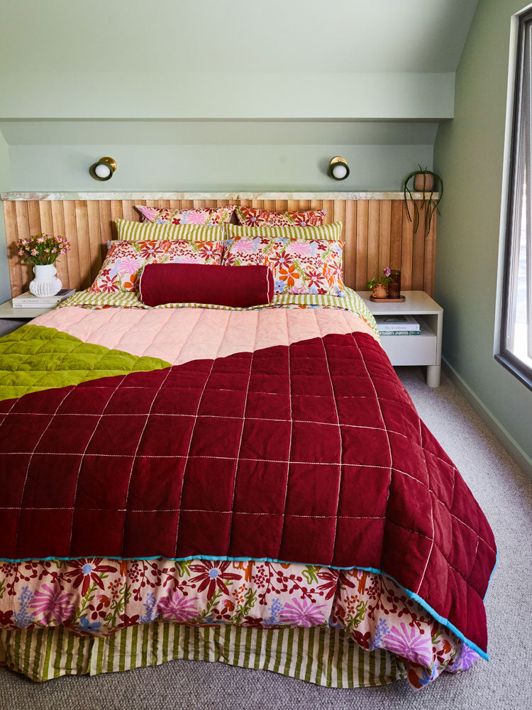 Corduroy Quilted Throw  by Mosey Me