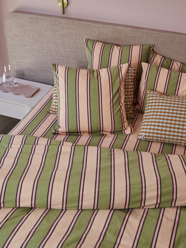 Carnival Stripe Flat Sheet  by Mosey Me
