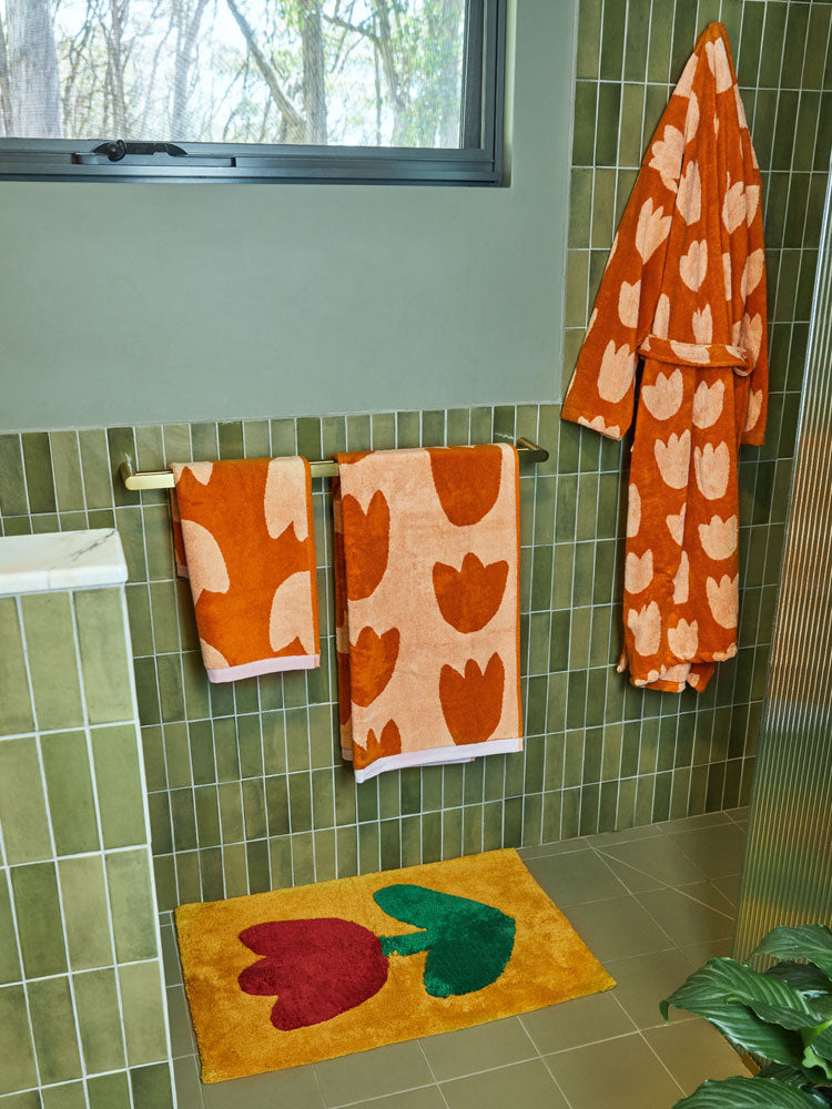 Tulip Bath Mat  by Mosey Me