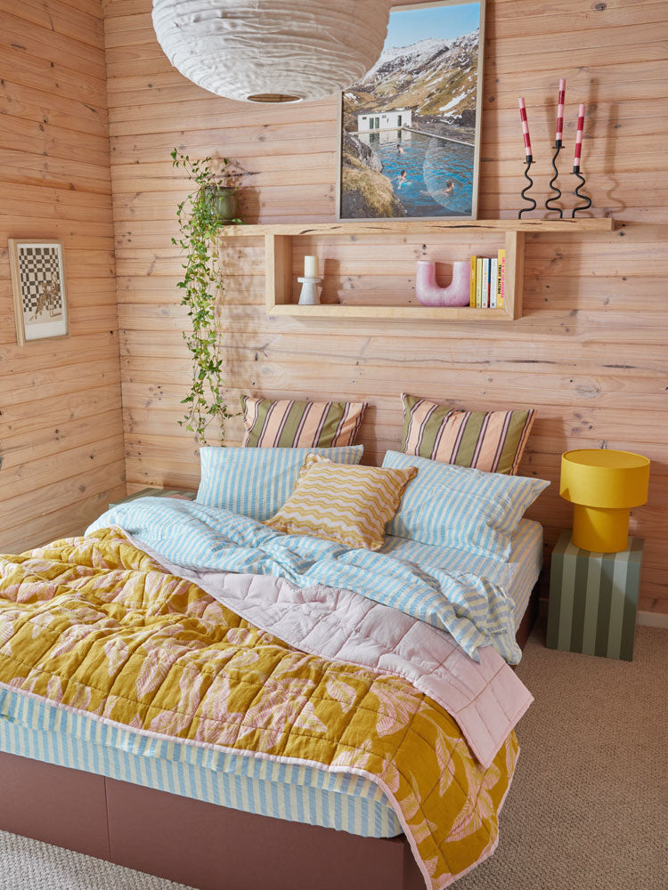 Meridian Gold Quilted Throw