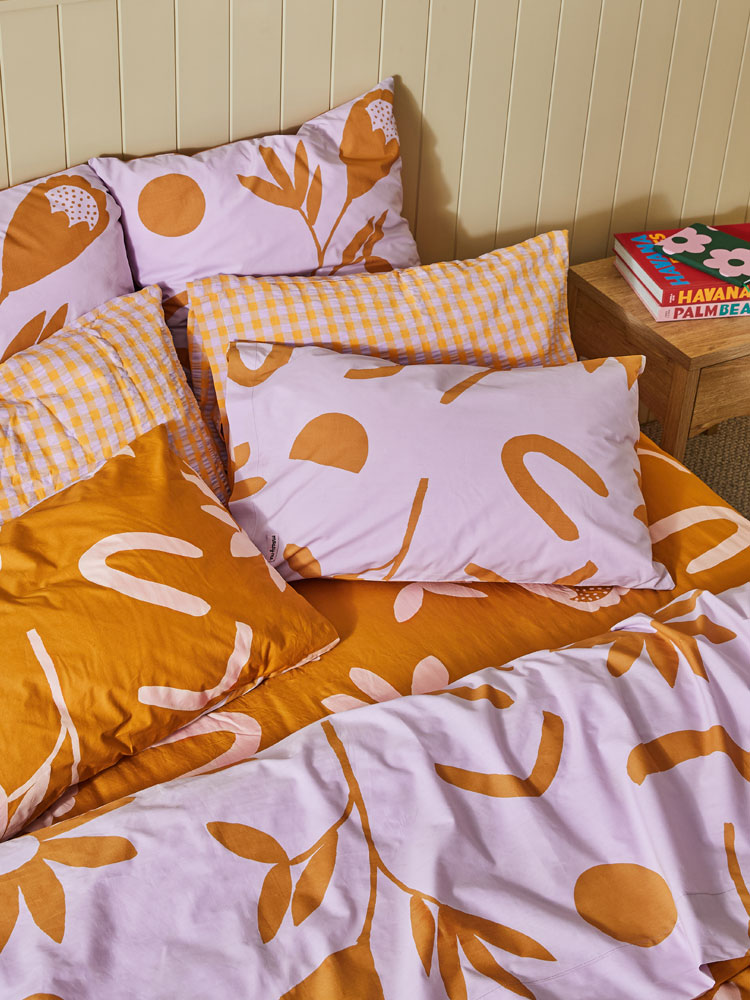 Floral Dreams Flat Sheet  by Mosey Me