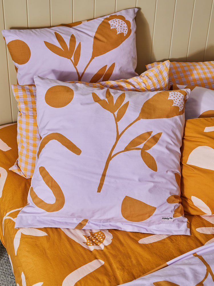 Floral Dreams Euro Pillowcase Set  by Mosey Me