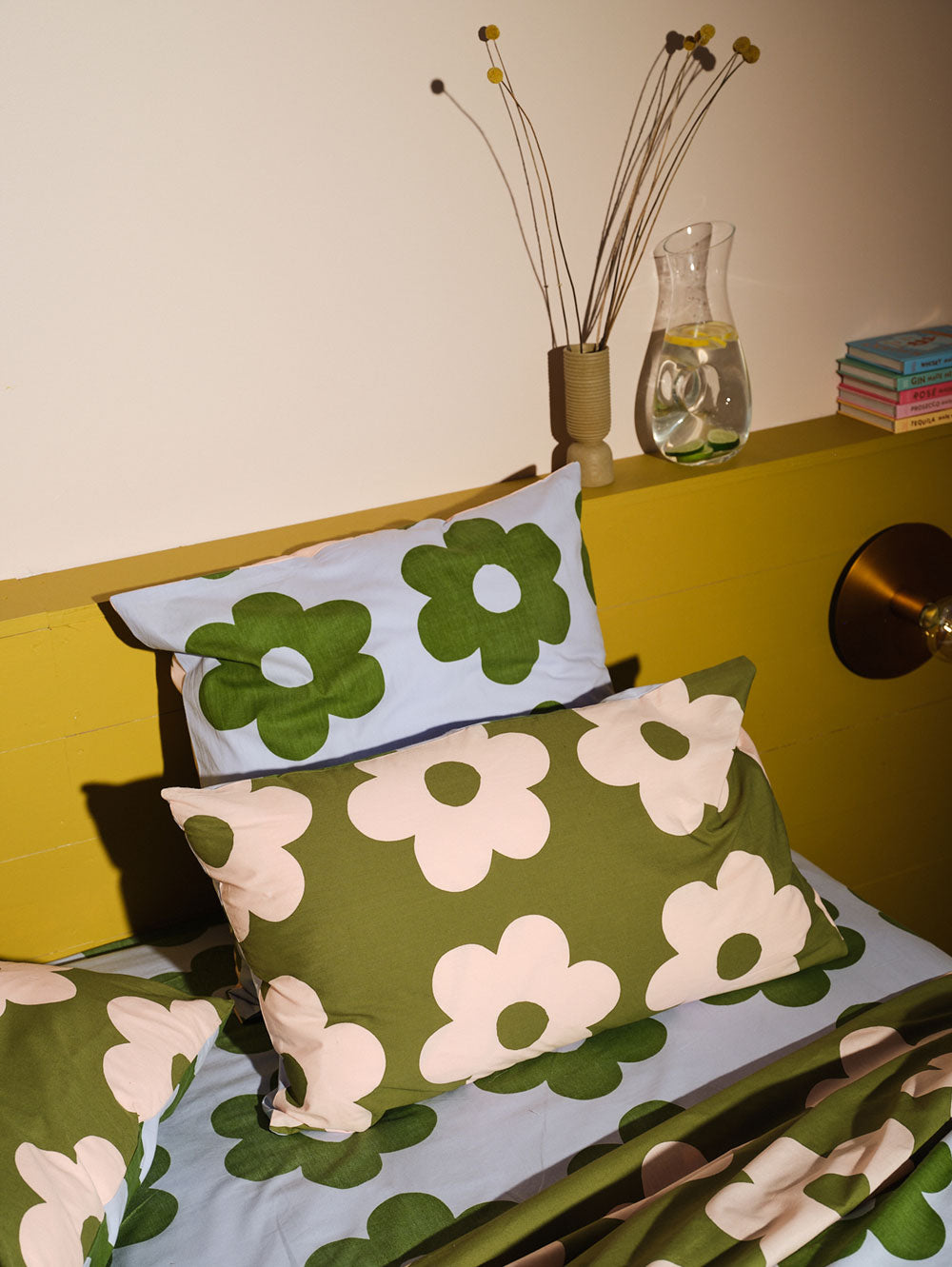 Flowerbed Standard Pillowcase Set  by Mosey Me
