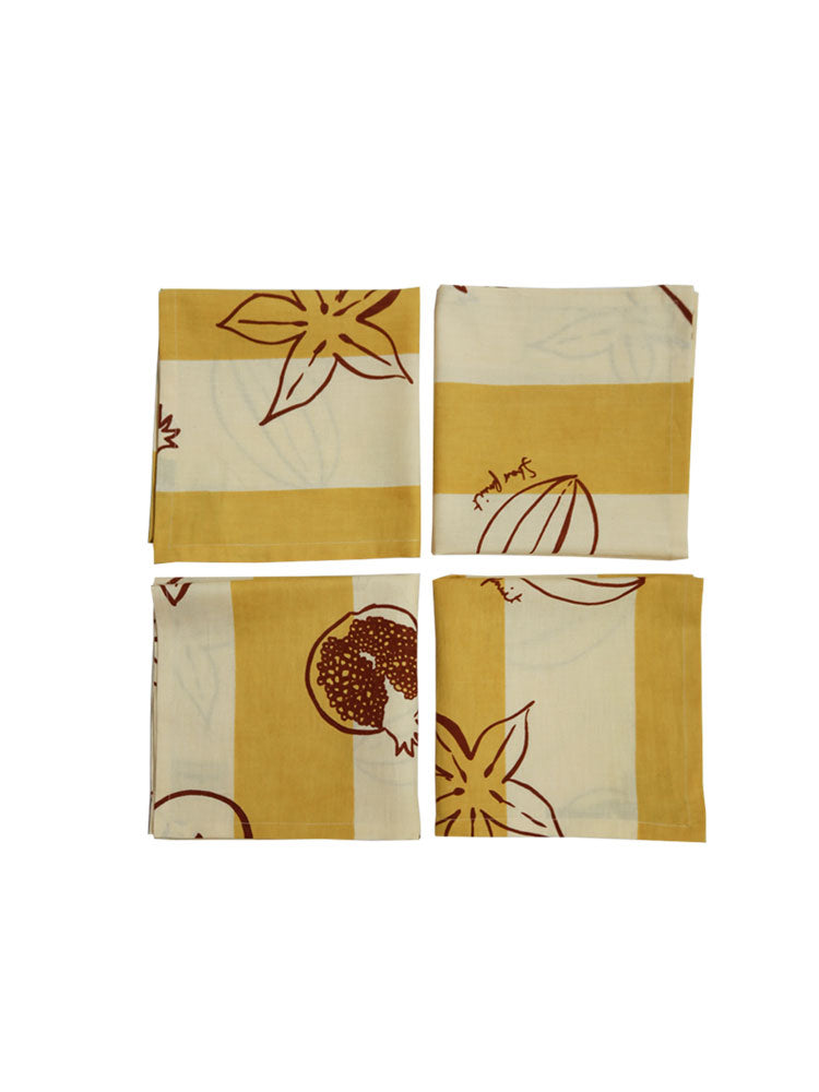 Winter Fruit Two Napkin Set Bundle  by Mosey Me