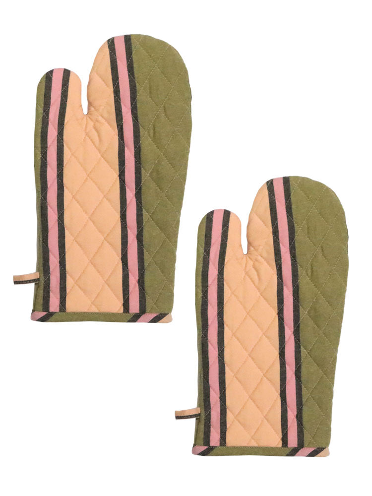 Oven Mitt Bundle - Carnival Stripe  by Mosey Me