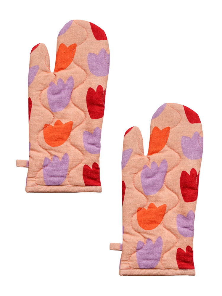 Oven Mitt Bundle - Tulip Fields  by Mosey Me