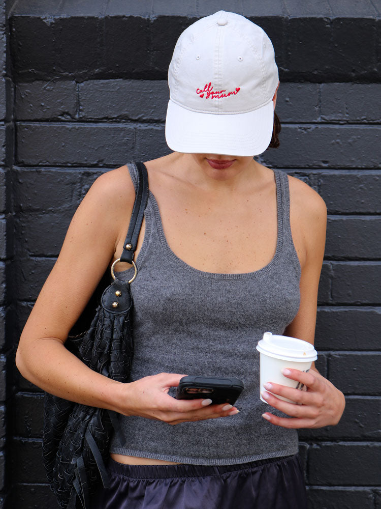 Call Your Mum Cap - Faded Bone