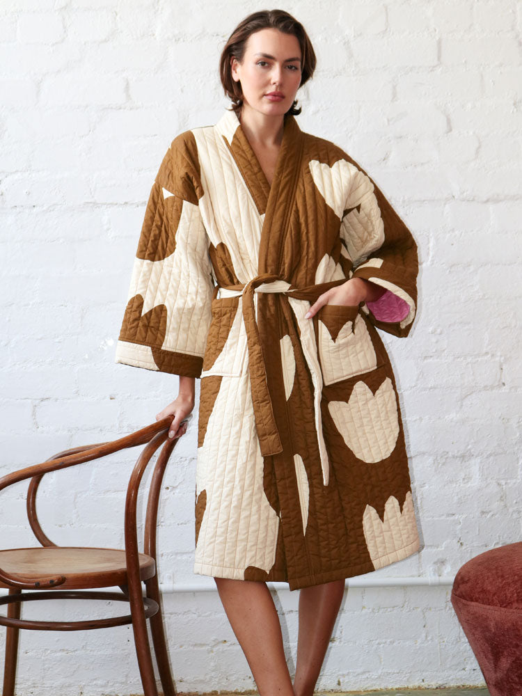 Tulip Quilted Robe