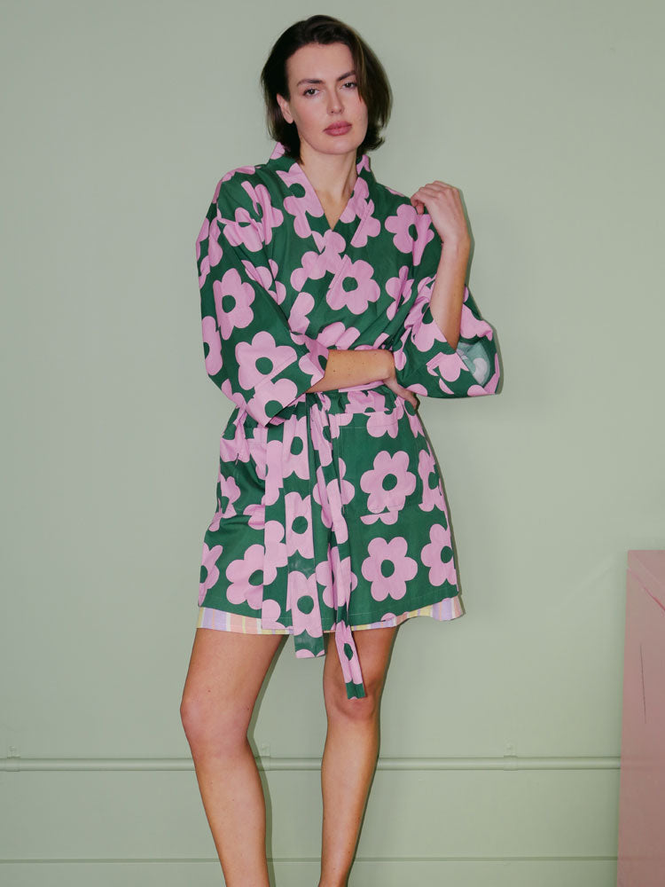 Flowerbed Short Robe