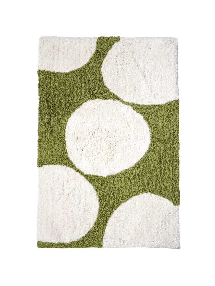 Pebble Bath Mat in Olive  by Mosey Me