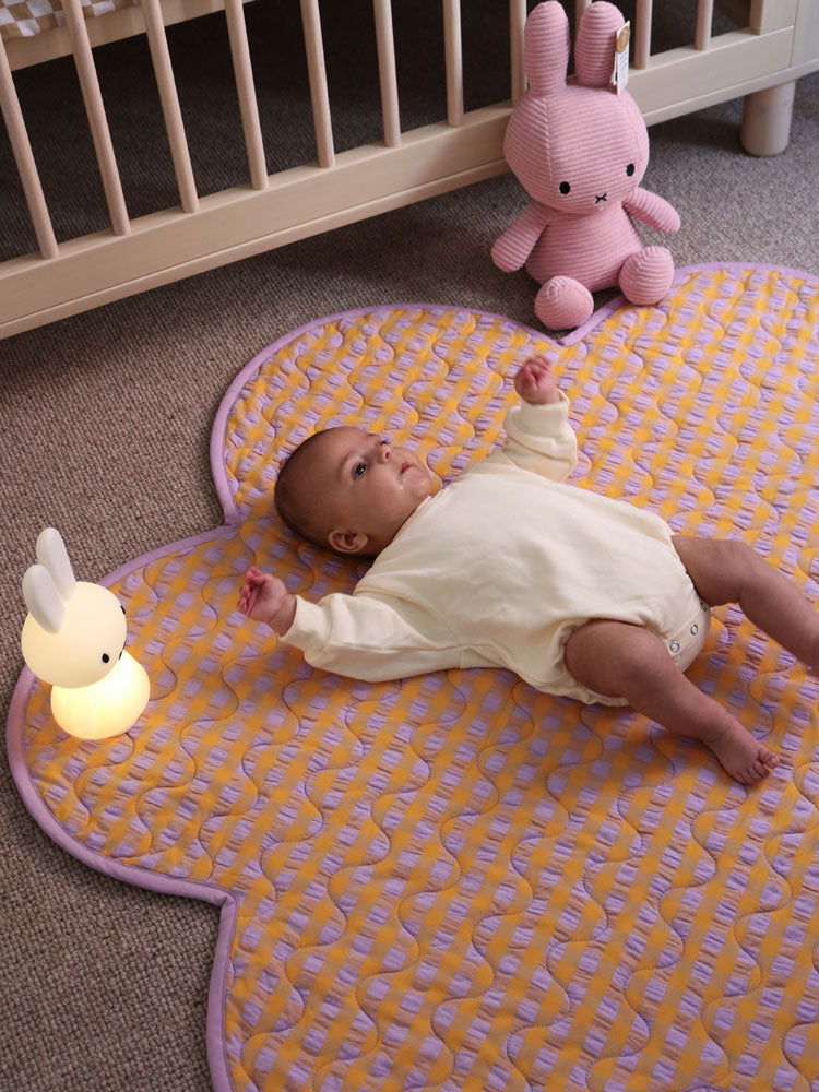 Kumquat Bloom Seersucker Playmat