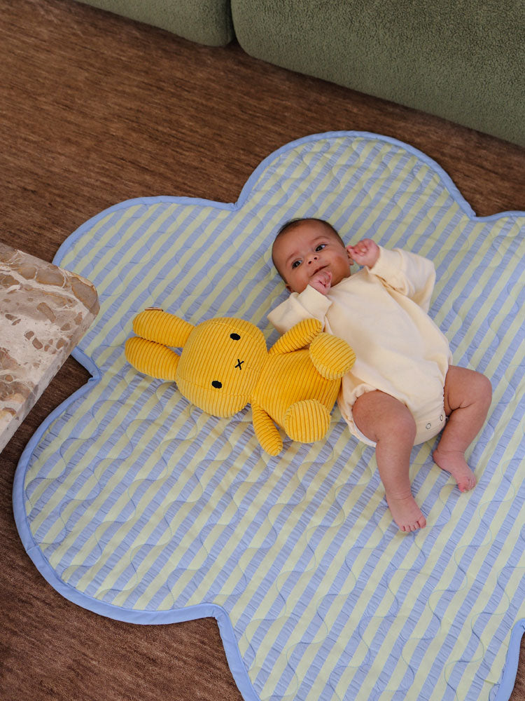 Butter Blue Seersucker Playmat