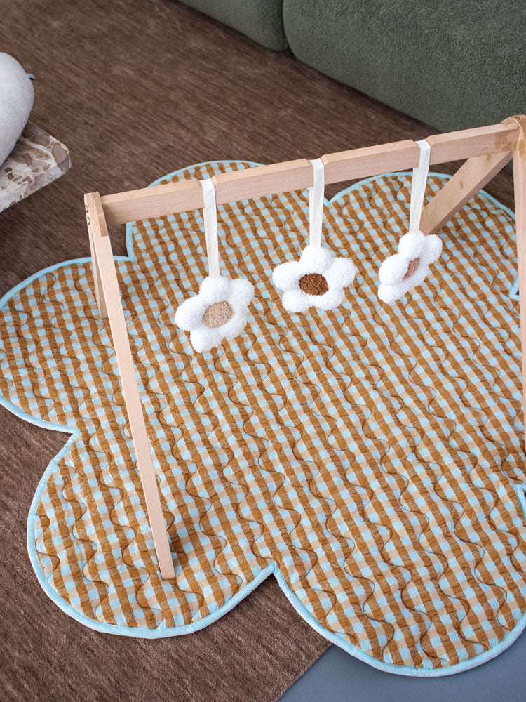 Honey Blue Seersucker Playmat