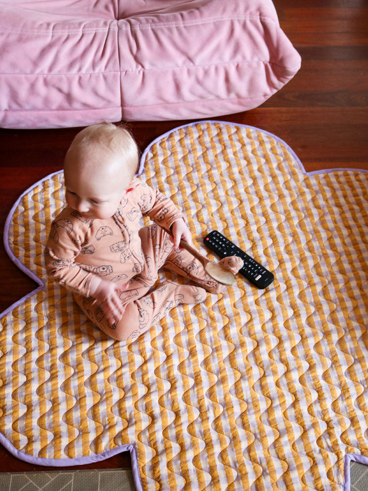 Mango Seersucker Playmat