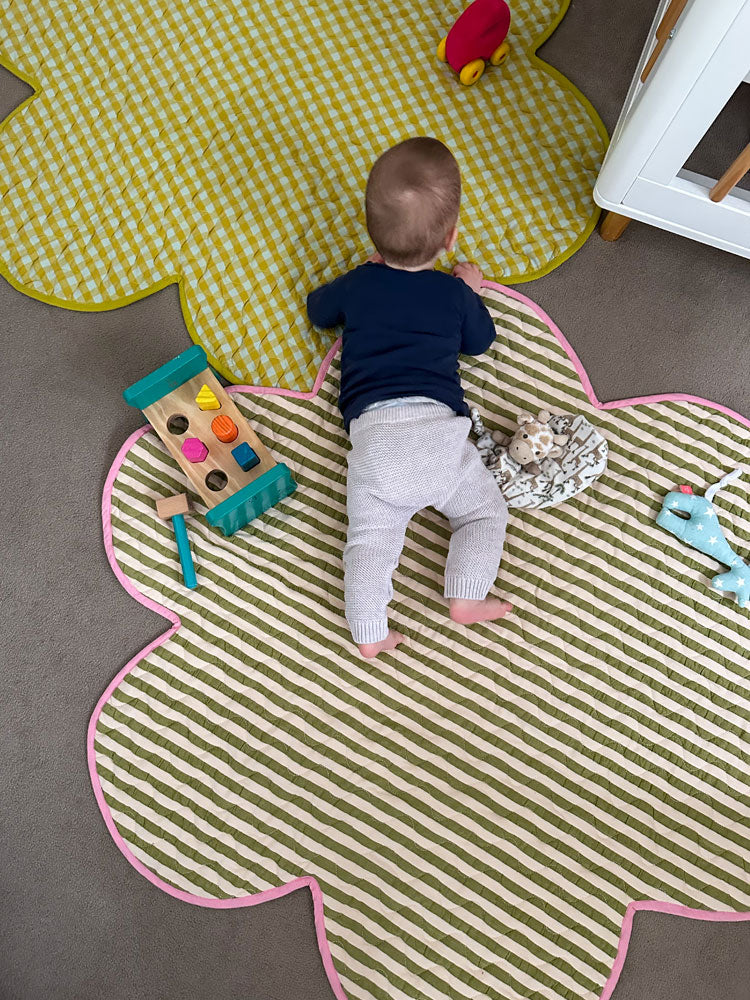 Pistachio Seersucker Playmat