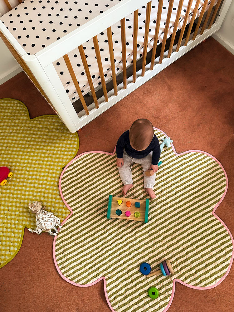 Pistachio Seersucker Playmat