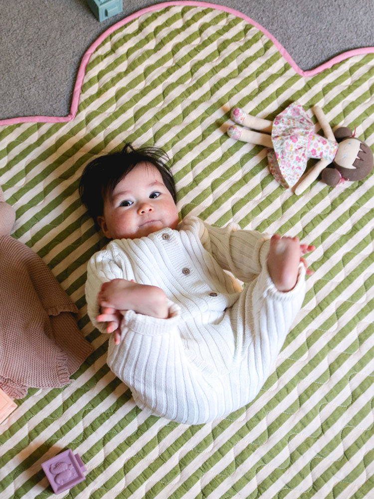 Pistachio Seersucker Playmat