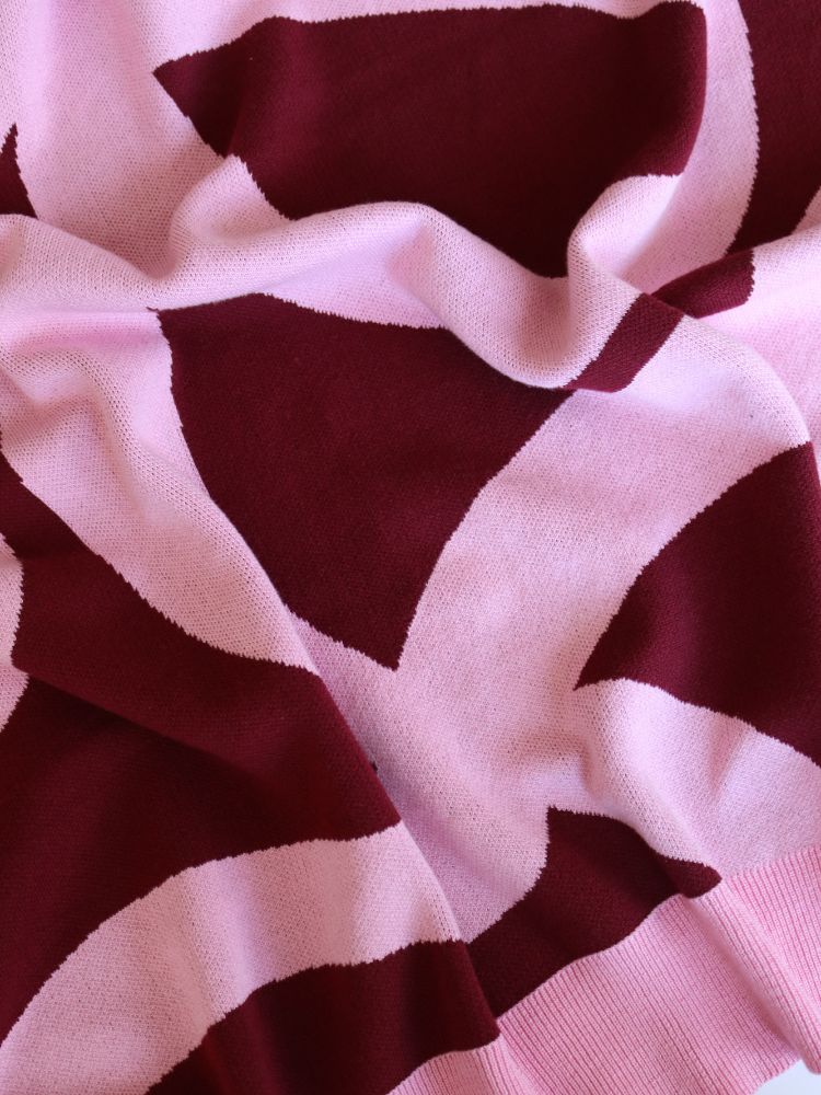 Ribbon Knitted Throw